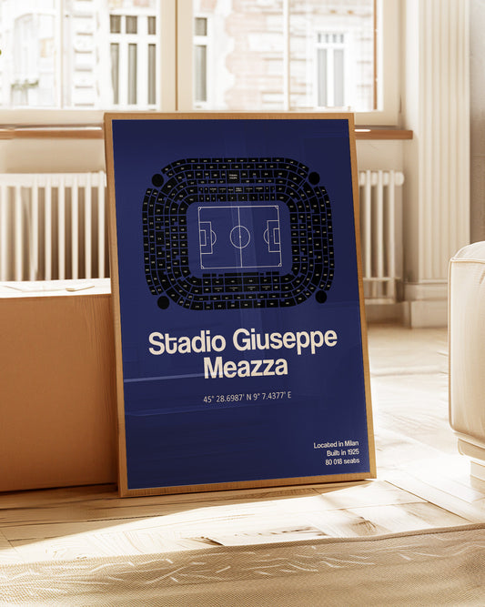 Inter Milan San Siro Stadium Poster Print