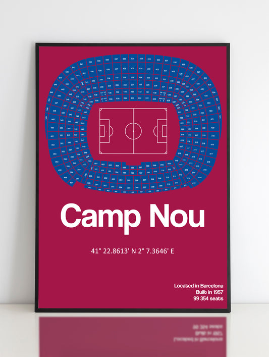 Camp Nou Poster Print