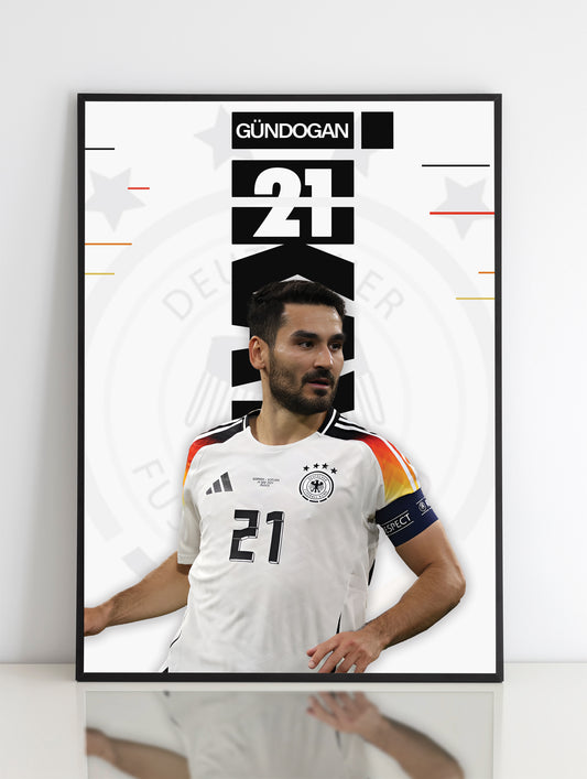 İlkay Gündoğan Poster Print