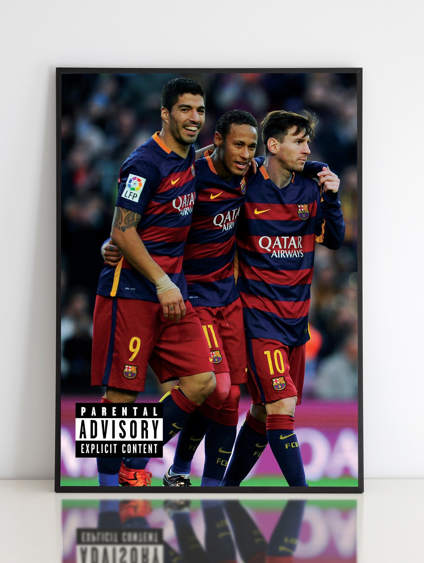 Messi, Suarez And Neymar Poster Print