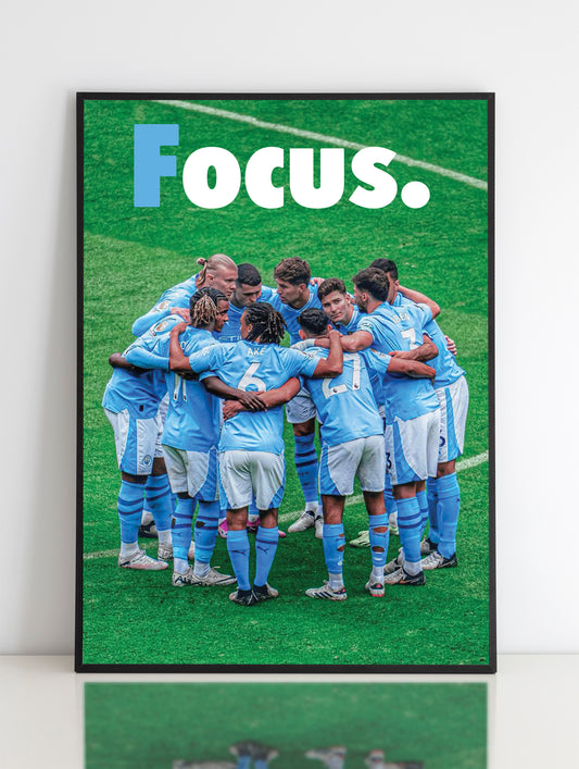 Man City Poster Print