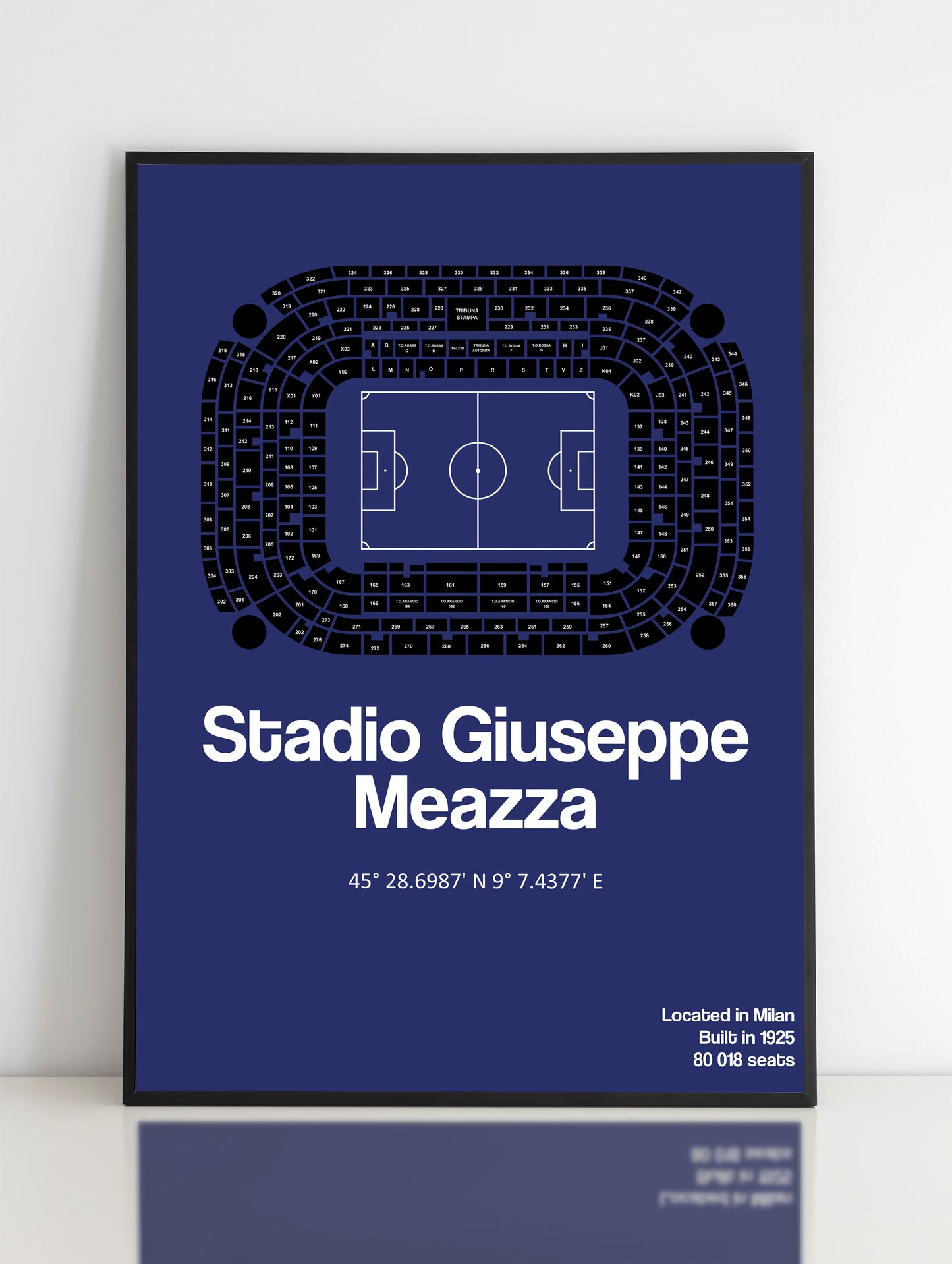 Inter Milan San Siro Stadium Poster Print